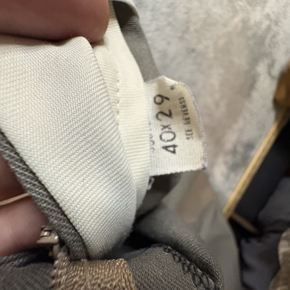 VTG Haggar Men's 41x28.5 Gray Magic Stretch Straight Leg Dress Pants Made in USA - Picture 4 of 13
